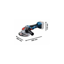 GWX 18V-10 Professional X-Lock Angle Grinder 125mm 18V Bare Unit - BSH6017B0100