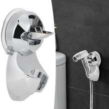 ABS Suction Cup Shower Head Holder, Adjustable, 13.5x7cm