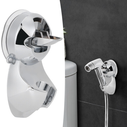 ABS Suction Cup Shower Head Holder, Adjustable, 13.5x7cm