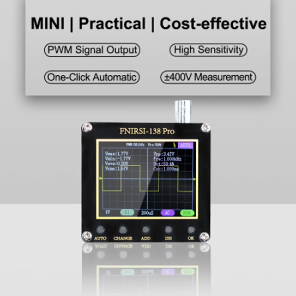 Handheld 2.4" Fnirsi 138Pro Oscilloscope With Pwm Output Function 8461376029194