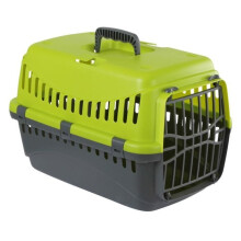 Kerbl Transport Box Expedion with Plastic Door, 45x 30 x 30 cm, Green/ Dark Grey