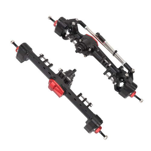 Portalachse SCX10 III Alu schwarz rot
