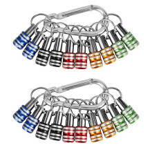 20PCS 1/4 di Pollice Esagonale Porta Punte per Cacciavite Barra di Estensione Portachiavi Adattatore per Vite Trapano Punte da Trapano Supporto (5