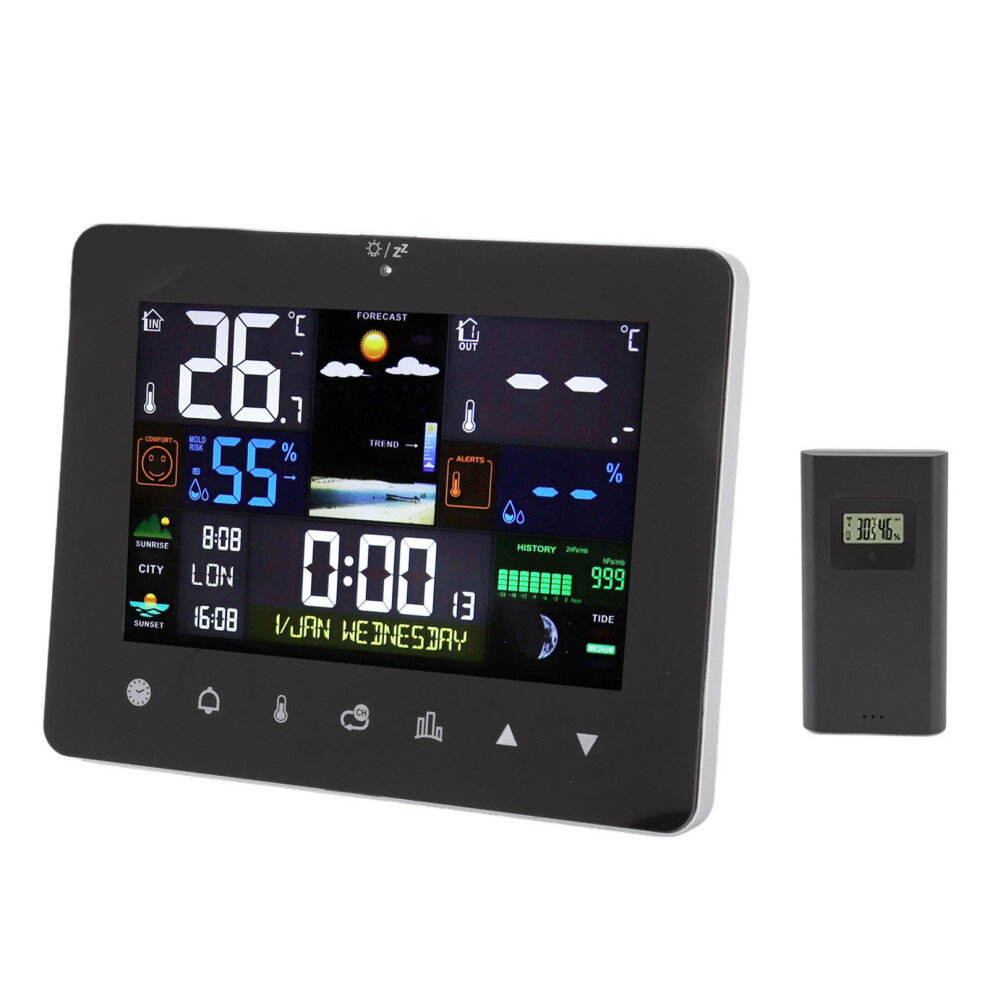 Weather Clock With Humidity,Temp & Pressure Sensor - Abs, 16.7X12.9x2.9cm 7621373302688