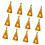 12 Pcs Christmas Tree Decorations with Lights-A Yellow light 1