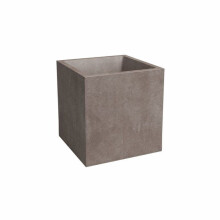 Blumentopf SYDNEY - Kunststoff - Taupe - Quadratisch - 29,5x29,5x29,5 cm - 21 L - ARTEVASI