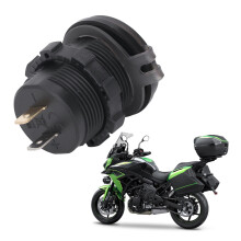 Motorrad-Doppel-USB-Ladegerät DC12V wasserfest für 650 2014-2020 Schwarz