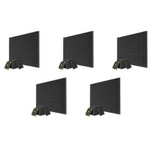60 Pack Akoestisch Schuim Board 1 InX12 InX12In High Density Retardant Akoestisch Schuim, Snel Herstel Akoestisch Board, Zwart