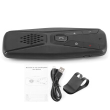 Receptor Bluetooth auto pentru apeluri hands-free cu conexiune dublă și tehnologie cu senzor de vibrații, difuzor cu comandă vocală, configurare