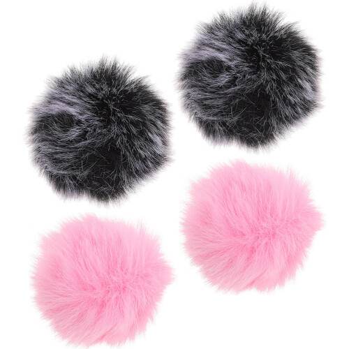 12Pcs Assorted Color Plush Microphone Wind Screens Fur Mic Protector