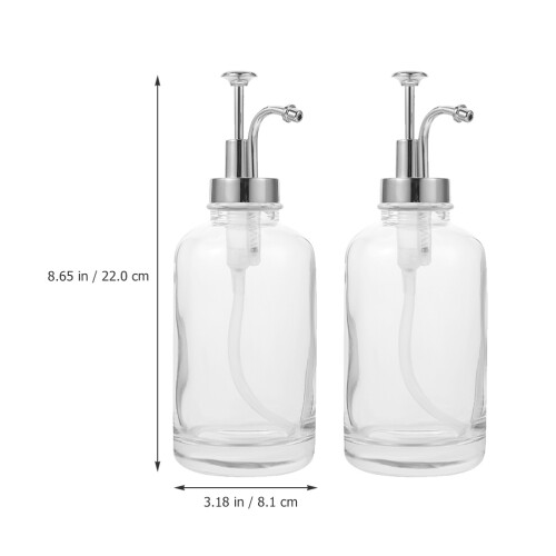 2Pièces Bouteilles À Verre Argenté Pour Cuisine 1