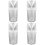 4Ensembles Pluviomètre Transparent Mesure Pluie Jardin 5