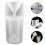 4Ensembles Pluviomètre Transparent Mesure Pluie Jardin 9