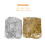 2Paquets Papier Ondulé Argent Réutilisable Pour 2