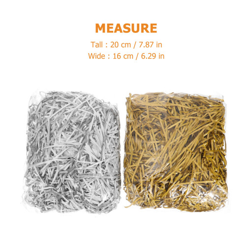 2Paquets Papier Ondulé Argent Réutilisable Pour 1