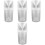 4Ensembles Pluviomètre Transparent Mesure Pluie Jardin 3