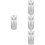 4Ensembles Pluviomètre Transparent Mesure Pluie Jardin 6