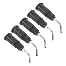 100 Stück Einweg-Schwarze 20G Dental Irrigations Nadelspitzen, vorgebogen
