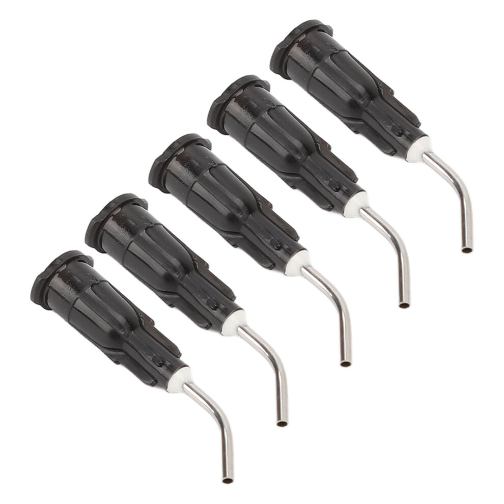 100pcs 20G Disposable Pre Bent Dental Irrigation Needle Tips - Black