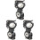 3Pièces Collier De Noir, Montage Rapide Avec Rotation 360 2