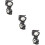 3Pièces Collier De Noir, Montage Rapide Avec Rotation 360 9