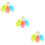 3Pièces Scoop Litière Animaux Multi-Couleurs Facile À 9