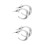 2Paires Décorations Oreilles Elfe Clip Perçage Élégant 6