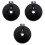 3Pièces Écrous Cymbales Standard Légers Pour Batterie Compacts 3