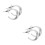2Paires Décorations Oreilles Elfe Clip Perçage Élégant 8