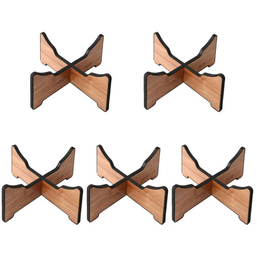 5Pièces -Tongue Drum Pliable En Bois Clair Résistant Et 1
