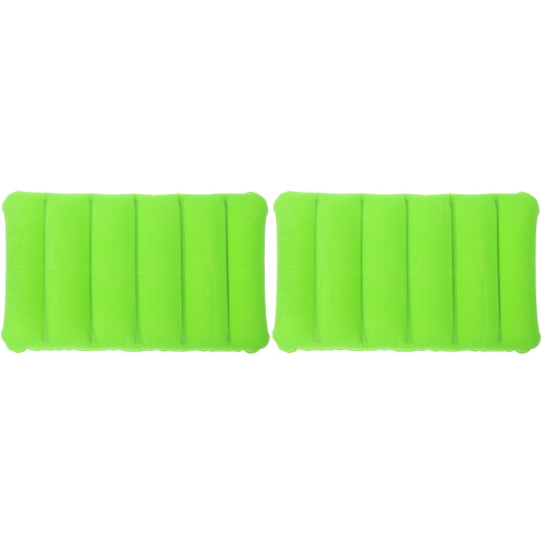 2Pièces Oreillers De Camping Portables Vert Pour Ergonomique 1