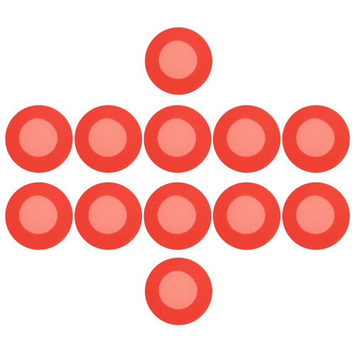 12Pièces Protège-Tête Stéthoscope Silicone Rouge Résistant