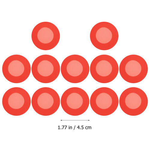 12Pièces Protège-Tête Stéthoscope Silicone Rouge Résistant 1