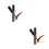2Pièces Sourcils Gel Waterproof Café Couverture 6