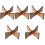 5Pièces -Tongue Drum Pliable En Bois Clair Résistant Et 3