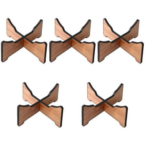 5Pièces -Tongue Drum Pliable En Bois Clair Résistant Et 2