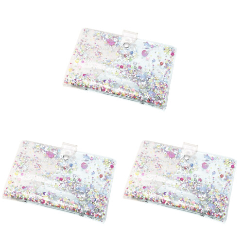 3Pièces Étui Paillettes PVC Robuste Pour Et Organiseur 1