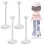 36Pcs White Doll Stand Holder Portable Creative Bear Display Rack 1