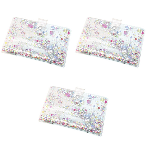 3Pièces Étui Paillettes PVC Robuste Pour Et Organiseur 2