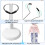 36Pcs White Doll Stand Holder Portable Creative Bear Display Rack 8