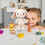 36Pcs White Doll Stand Holder Portable Creative Bear Display Rack 7