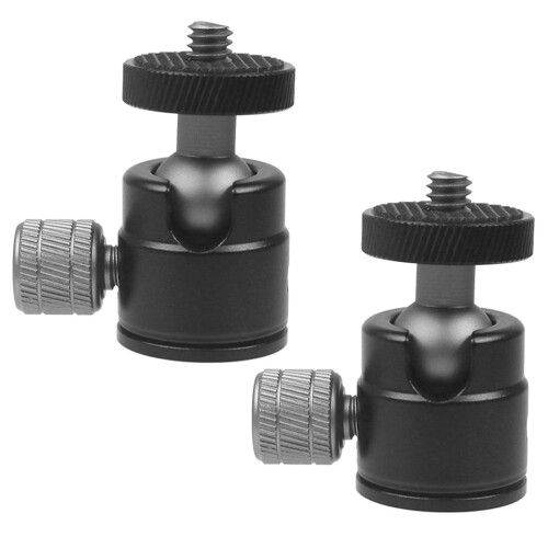 10Pièces Support Projecteur Tête Trépied Aluminium Noir Robuste 2
