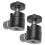 10Pièces Support Projecteur Tête Trépied Aluminium Noir Robuste 2