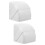 2Pièces Cache-Prises Blancs Reutilisables Pour Amélioration Extérieur 7