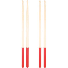 8Paires Baguettes D'entraînement Percussion Bois D'érable Rouge