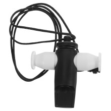 3Pièces Sifflet Percussion Samba ABS Noir Pour
