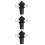 3Pièces Sifflet Percussion Samba ABS Noir Pour 7