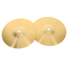 10Pièces Cymbales Crash Jazz En Métal Laiton Pour Ensemble De Batterie