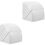 2Pièces Cache-Prises Blancs Reutilisables Pour Amélioration Extérieur 3