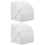 2Pièces Cache-Prises Blancs Reutilisables Pour Amélioration Extérieur 5